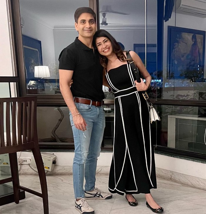 Swati Bhargava with her husband