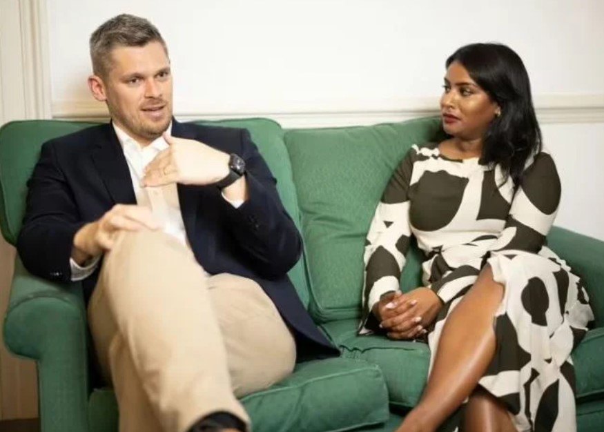 Uma Kumaran with her husband