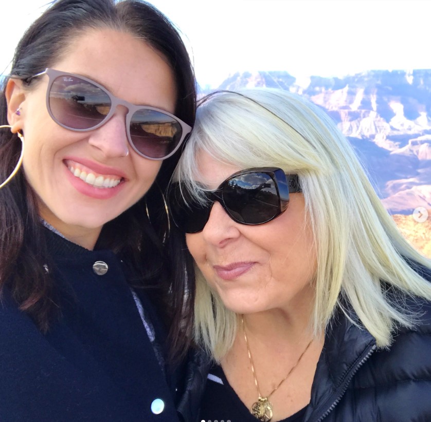 Abby Martin with her mom