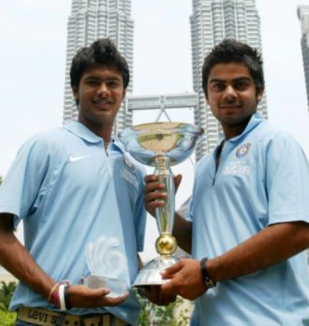Ajitesh Argal after won U-19 Cricket World Cup tournament with Virat Kohli