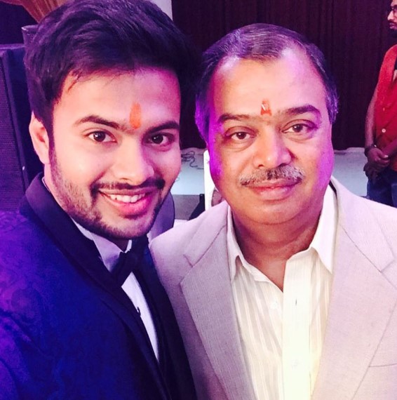 Ajitesh Argal with his dad