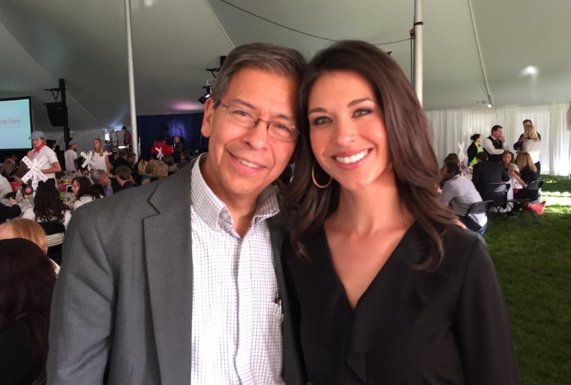 Ana Cabrera with her dad