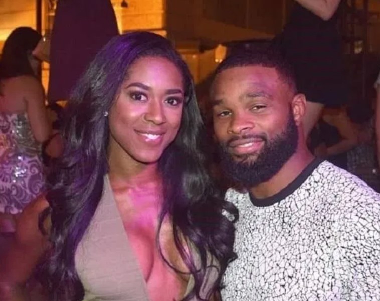 Averi Woodley with her husband Tyron Woodley