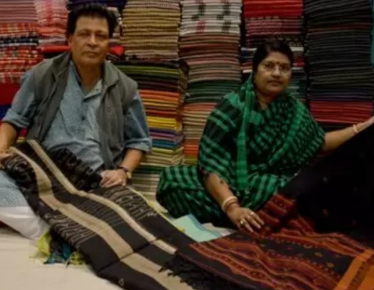 Biren Kumar Basak with his wife