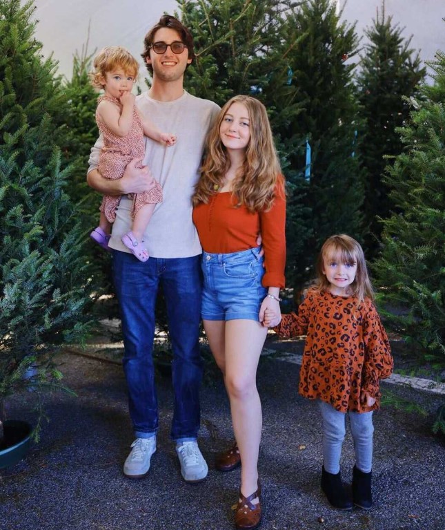 Camryn Clifford with her boyfriend and kids