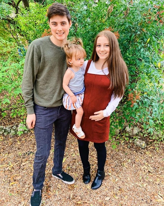 Camryn Clifford with her late husband and daughter