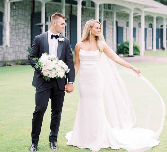 Caroline Ostman with her husband