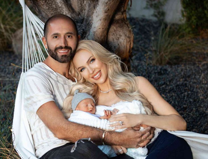 Christine Quinn with her husband and son