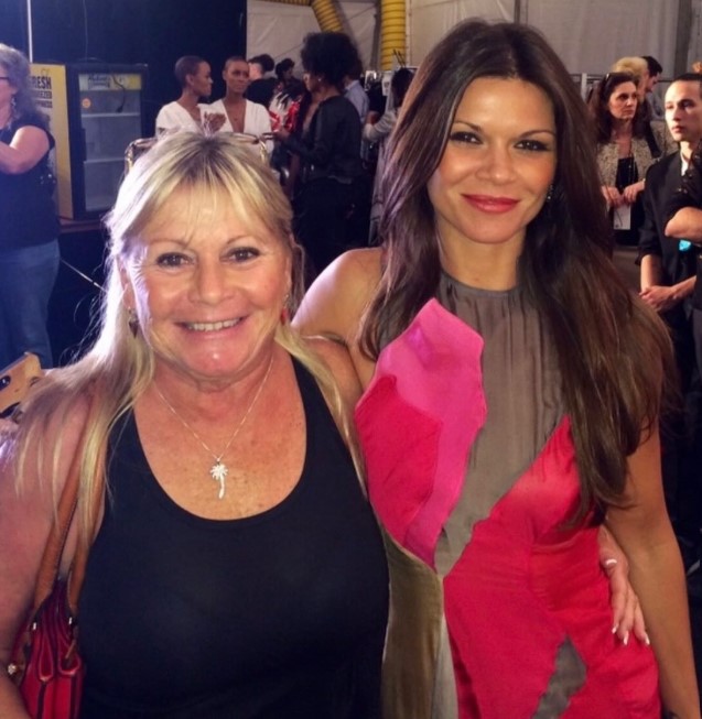 Danielle Vasinova with her mom