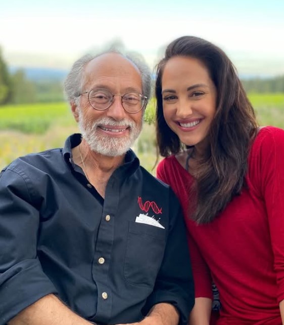 Emily Compagno with her dad