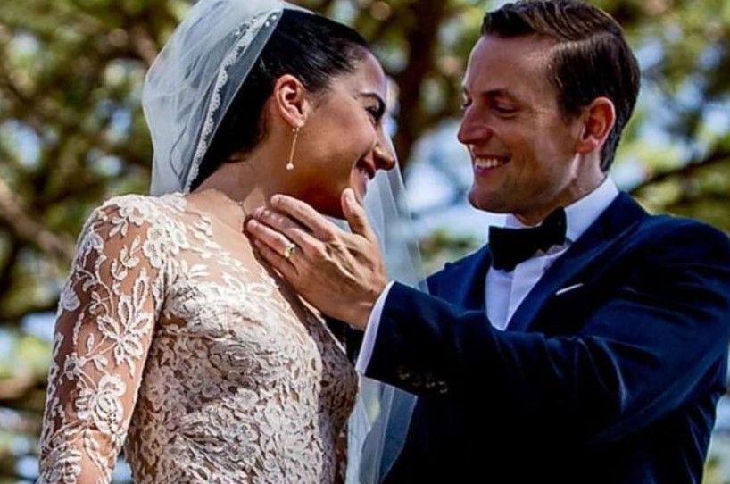 Emily Compagno with her husband