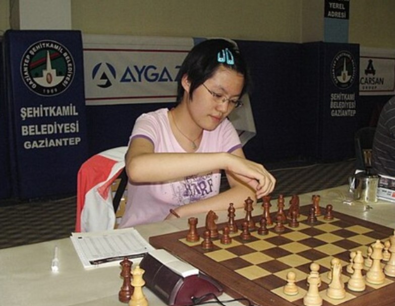 Hou Yifan at the 2008 World Junior Chess Championship, Gaziantep, Turkey where she gained a GM norm