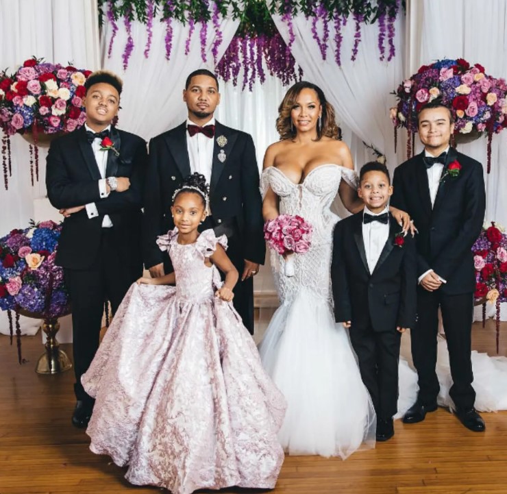 Kimbella Vanderhee with her husband and kids