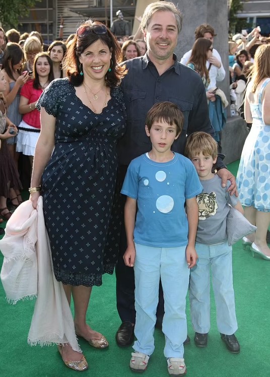 Kirstie Allsopp with her husband and kids