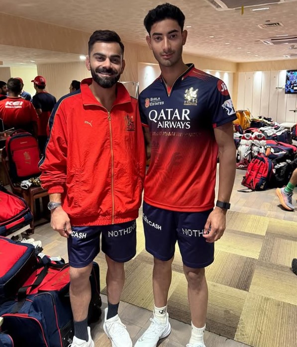 Krish Bhagat with Virat Kohli
