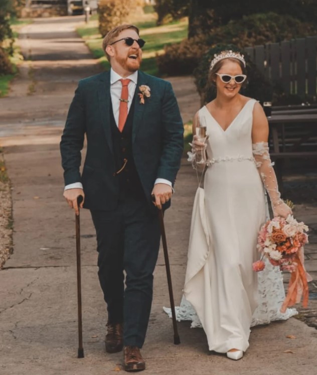 Michael Patrick with his wife