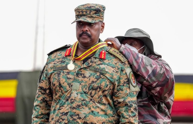 Museveni honors Gen. Muhoozi Kainerugaba with a prestigious Medal at the 45th Tarehe Sita