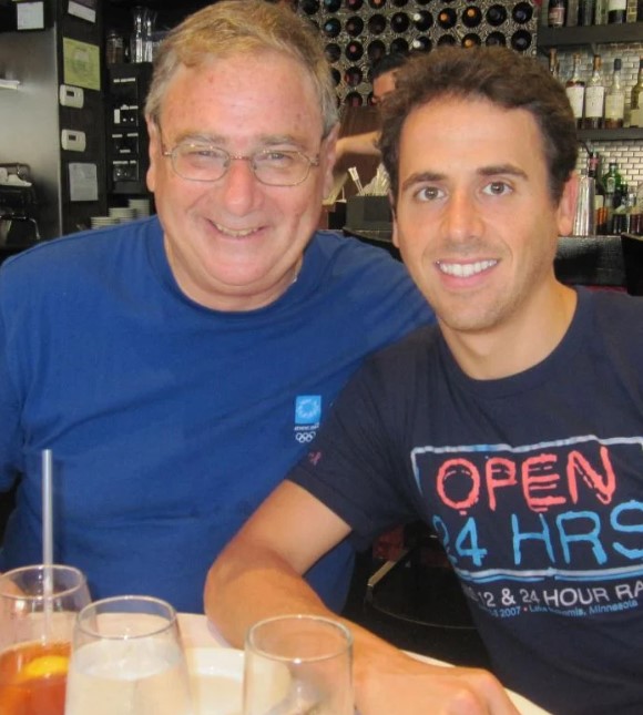 Oz Pearlman with his dad