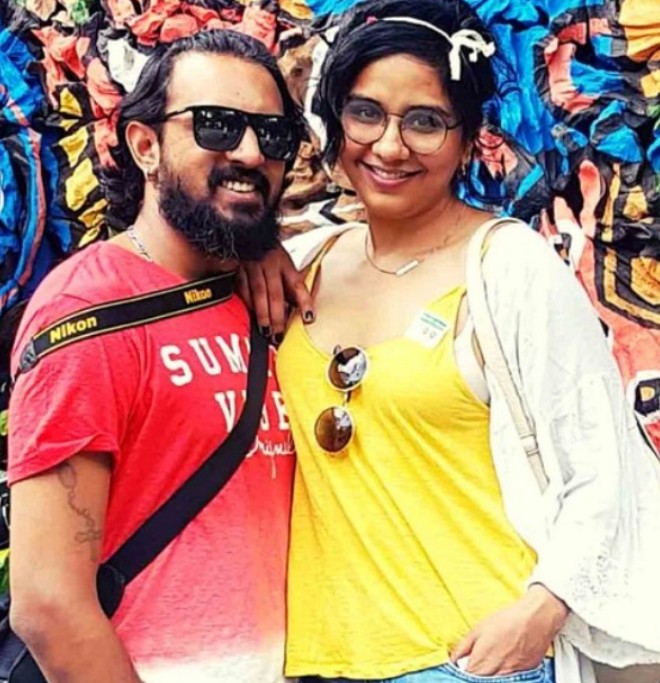 Preetisheel Singh D’souza with her husband