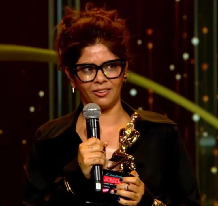 Smriti Chauhan, after winning an award at the 2026 Chetak Screen Awards