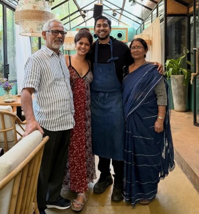 Smriti Chauhan with her family