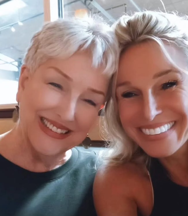 Starr Napear with her mother