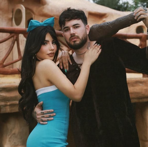 Steff Loaiza with her boyfriend