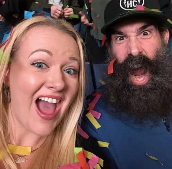 Synndy Synn with her husband Brodie Lee