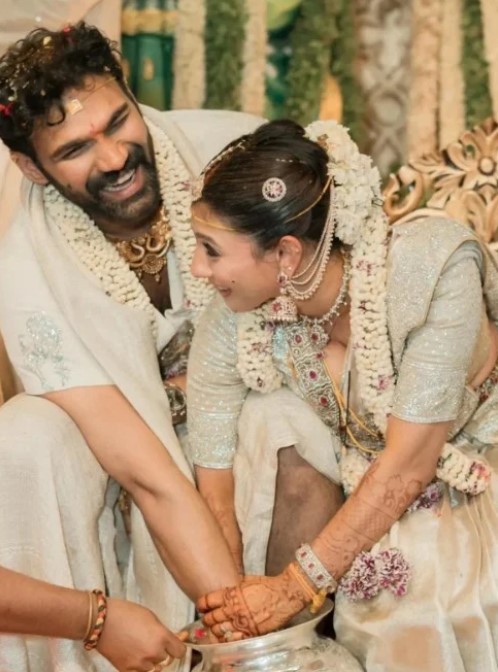 Bellamkonda Sai Sreenivas with Kavya Reddy