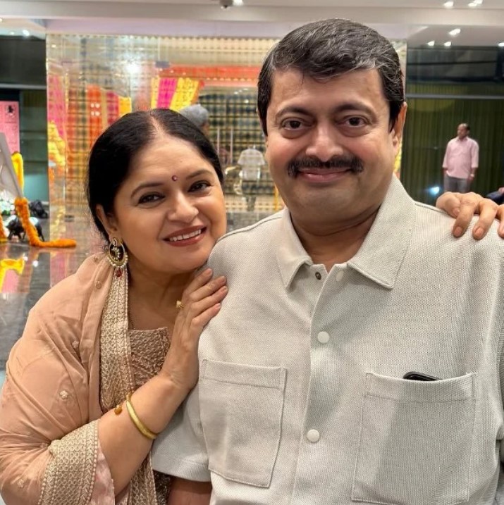 Chhaya Vora with her husband