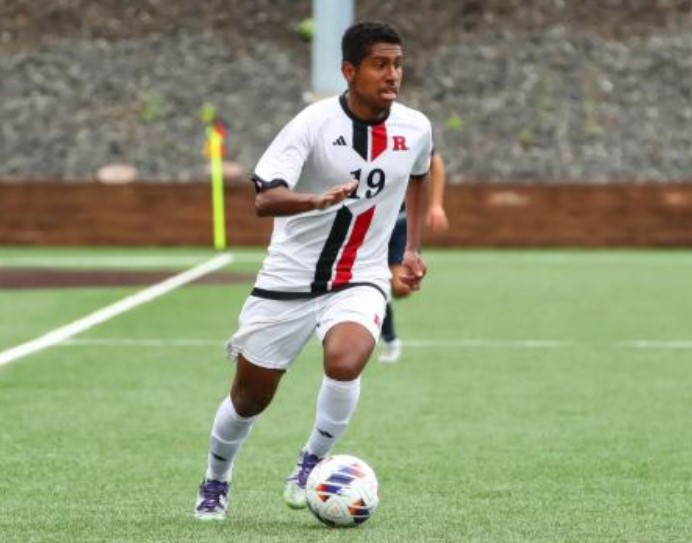 Chirayu Rana while playing soccer