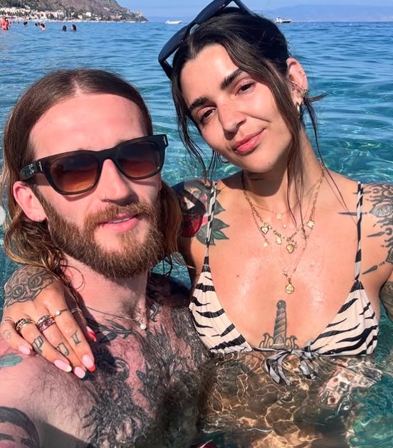 Darylle Sargeant with her boyfriend