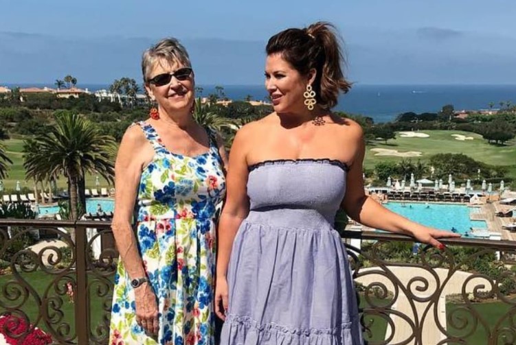 Emily Simpson with her mom