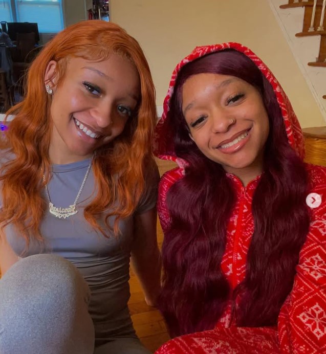 Janaiyah (left) with her sister Janaeyah (right)