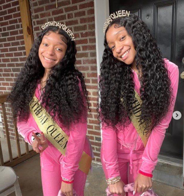 Janaiyah (right) with her sister Janaeyah (left)