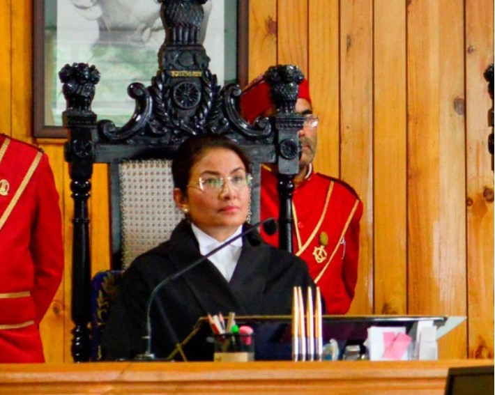 Meenakshi Madan Rai during her service at the Sikkim High Court