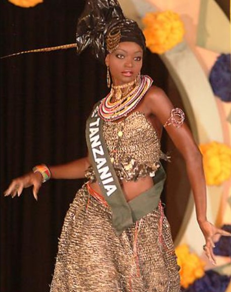 Miriam Odemba in the final competition of the eighth edition of the international beauty pageant Miss Earth
