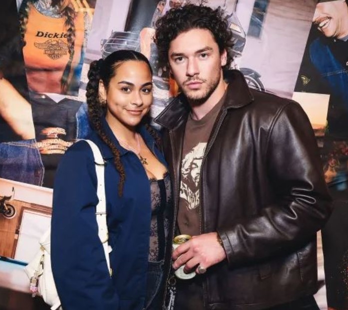 Raina Morris with her boyfriend Belmont Cameli
