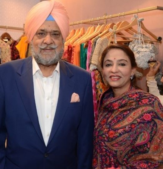 Randhir Singh with his wife Vinita Singh