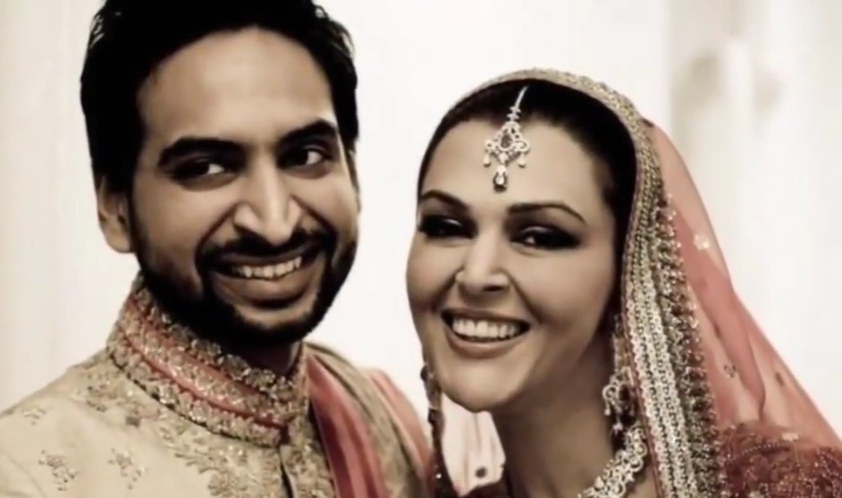 Sana Bucha with her husband