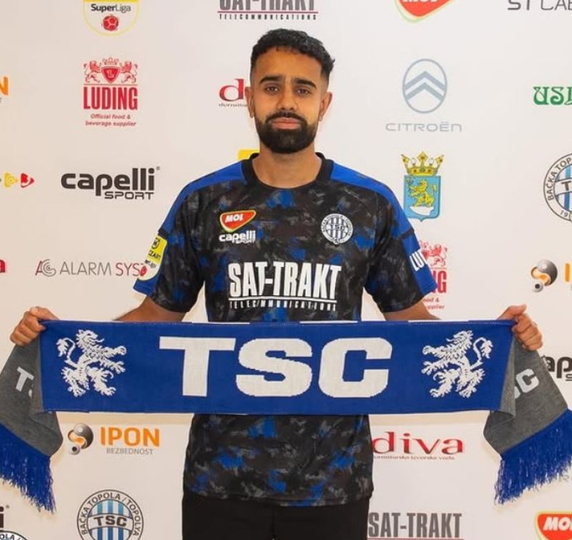 Sarpreet Singh, when he signed with TSC for Serbian Super Liga tournament