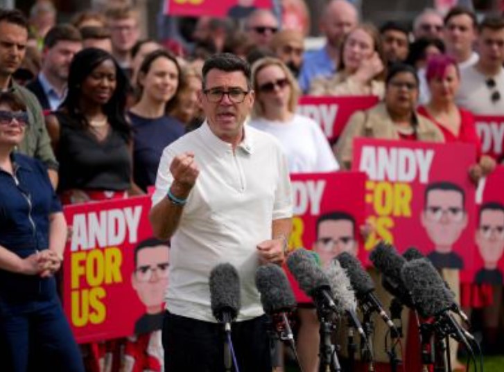 Andy Burnham during his election campaign