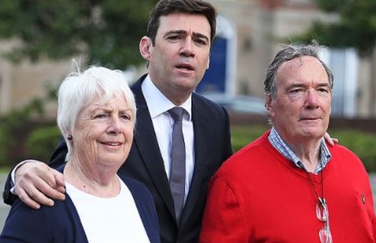 Andy Burnham with his parents