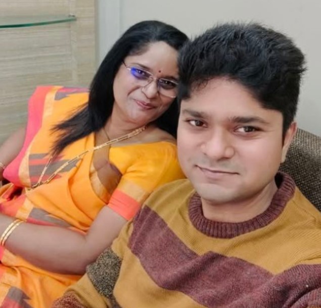 Anjali Kulthe with her son