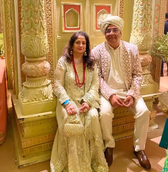 Anju Anu Malik with her husband Anu Malik