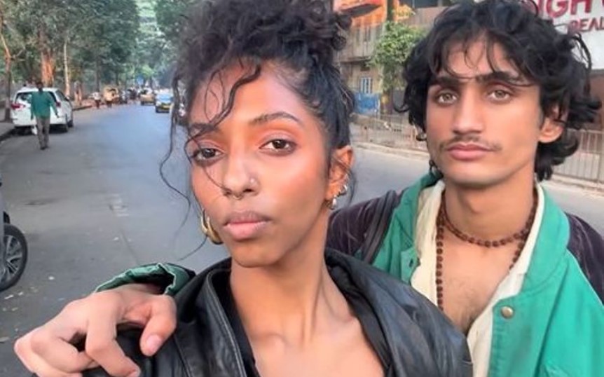 Divyanshu Joshi with his girlfriend Meedhanika Shetty