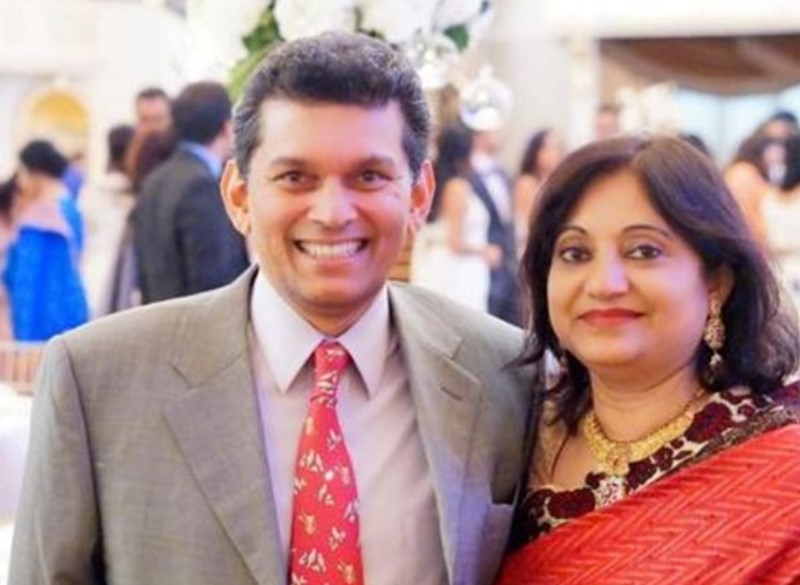 Khalilur Rahman with his wife