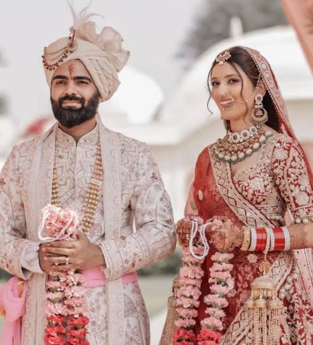 Neetu Bisht with her husband