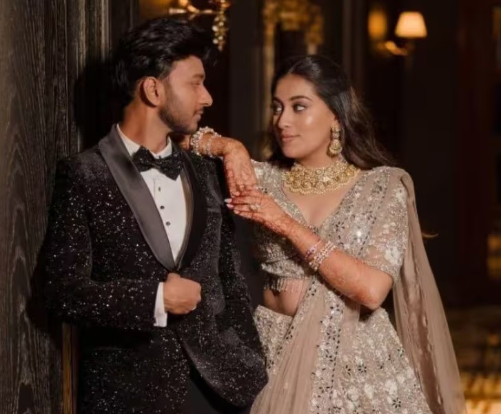Siya Goyal with her fiance Ketan Agarwal during their engagement