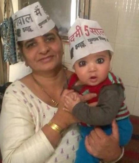 Vijeta Dahiya's mother and nephew